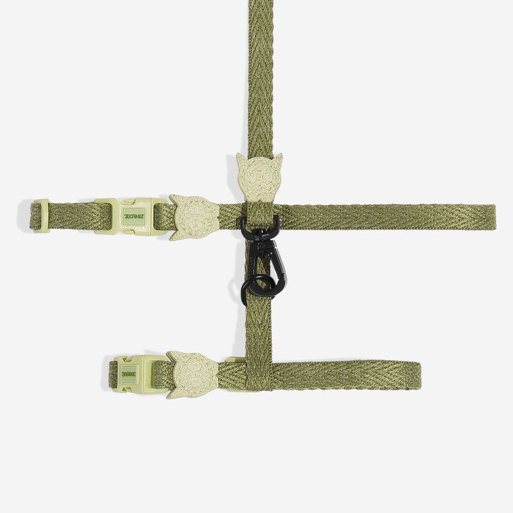 zeedog-cat-harness-moss_main-1.jpg Moss | Cat Harness with Leash - Image 1